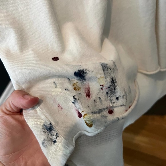 Raquel Allegra Splatter Tee Size 0 Medium - Picture 3 of 10